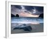 Sunset on Dalbeg Beach, Isle of Lewis, Hebrides, Scotland, UK-Nadia Isakova-Framed Photographic Print