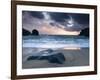 Sunset on Dalbeg Beach, Isle of Lewis, Hebrides, Scotland, UK-Nadia Isakova-Framed Photographic Print