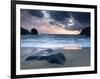 Sunset on Dalbeg Beach, Isle of Lewis, Hebrides, Scotland, UK-Nadia Isakova-Framed Photographic Print