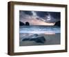 Sunset on Dalbeg Beach, Isle of Lewis, Hebrides, Scotland, UK-Nadia Isakova-Framed Photographic Print