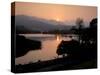 Sunset on Elter Water, Near Ambleside, Lake District National Park, Cumbria, England, UK-Patrick Dieudonne-Stretched Canvas