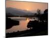 Sunset on Elter Water, Near Ambleside, Lake District National Park, Cumbria, England, UK-Patrick Dieudonne-Mounted Photographic Print