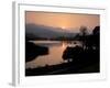 Sunset on Elter Water, Near Ambleside, Lake District National Park, Cumbria, England, UK-Patrick Dieudonne-Framed Photographic Print