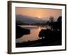 Sunset on Elter Water, Near Ambleside, Lake District National Park, Cumbria, England, UK-Patrick Dieudonne-Framed Photographic Print