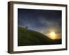 Sunset on Glastonbury Tor, Somerset, England, United Kingdom, Europe-Sara Erith-Framed Photographic Print