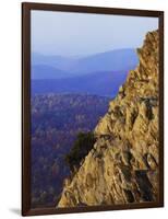 Sunset on Humpback Rocks, Blue Ridge Parkway, Virginia, USA-Charles Gurche-Framed Photographic Print