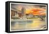 Sunset on Kanawha River, Charleston, West Virginia-null-Framed Stretched Canvas