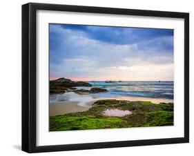 Sunset on Khao Lak Beach in Thailand-Remy Musser-Framed Photographic Print