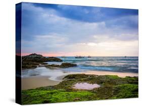 Sunset on Khao Lak Beach in Thailand-Remy Musser-Stretched Canvas