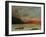 Sunset on Lake Geneva, 1874-Gustave Courbet-Framed Giclee Print