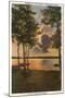 Sunset on Lake Harriet, Minneapolis, Minnesota-null-Mounted Art Print