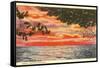 Sunset on Lake, Northern Michigan-null-Framed Stretched Canvas