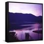 Sunset on Lake Quinault, Olympic National Park, Washington. United States of America-Aaron McCoy-Framed Stretched Canvas