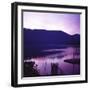 Sunset on Lake Quinault, Olympic National Park, Washington. United States of America-Aaron McCoy-Framed Photographic Print