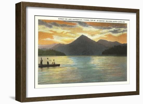 Sunset on Lake Santeetlah, North Carolina-null-Framed Art Print