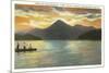 Sunset on Lake Santeetlah, North Carolina-null-Mounted Premium Giclee Print