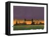 Sunset on London-Francois Domain-Framed Stretched Canvas