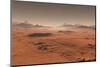 Sunset on Mars. Martian Landscape. 3D Illustration-Pitris-Mounted Photographic Print