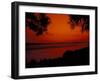 Sunset on Mekong River and Boats, Laos-Bill Bachmann-Framed Photographic Print