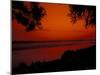 Sunset on Mekong River and Boats, Laos-Bill Bachmann-Mounted Photographic Print