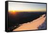 Sunset on Mont Blanc, Haute-Savoie, French Alps, France, Europe-Christian Kober-Framed Stretched Canvas