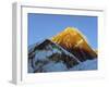 Sunset on Mount Everest, 8850M, Solu Khumbu Everest Region, Sagarmatha National Park, Himalayas-Christian Kober-Framed Premium Photographic Print