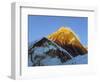 Sunset on Mount Everest, 8850M, Solu Khumbu Everest Region, Sagarmatha National Park, Himalayas-Christian Kober-Framed Photographic Print