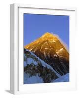 Sunset on Mount Everest, 8850M, Solu Khumbu Everest Region, Sagarmatha National Park, Himalayas-Christian Kober-Framed Photographic Print