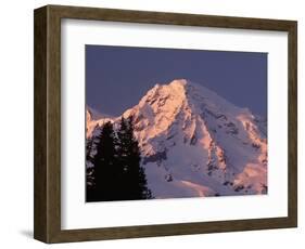 Sunset on Mount Rainier-John McAnulty-Framed Photographic Print