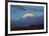 Sunset on Mt. Ngauruhoe, Tongariro National Park, Central Plateau, North Island, New Zealand-David Wall-Framed Photographic Print