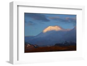 Sunset on Mt. Ngauruhoe, Tongariro National Park, Central Plateau, North Island, New Zealand-David Wall-Framed Photographic Print