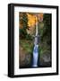 Sunset On Multnomah Falls-null-Framed Art Print