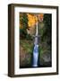 Sunset On Multnomah Falls-null-Framed Art Print