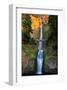 Sunset On Multnomah Falls-null-Framed Art Print