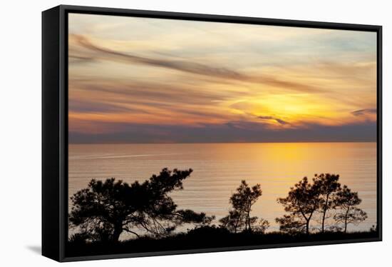 Sunset on Ocean, La Jolla, California, USA-Jaynes Gallery-Framed Stretched Canvas