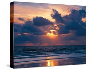 Sunset on Ocean-null-Stretched Canvas