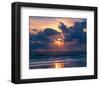 Sunset on Ocean-null-Framed Art Print