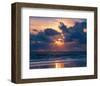 Sunset on Ocean-null-Framed Art Print