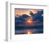 Sunset on Ocean-null-Framed Art Print