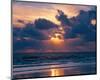 Sunset on Ocean-null-Mounted Art Print