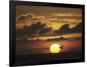 Sunset on Ocean-Michael Brown-Framed Photographic Print