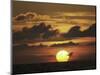 Sunset on Ocean-Michael Brown-Mounted Photographic Print