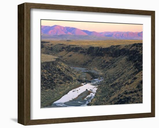 Sunset on Owyhee River, Bull Run Mountains, Nevada, USA-Scott T. Smith-Framed Premium Photographic Print