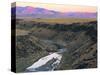 Sunset on Owyhee River, Bull Run Mountains, Nevada, USA-Scott T. Smith-Stretched Canvas