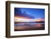 Sunset on Papohaku Beach, Molokai Island, Hawaii, USA-Christian Kober-Framed Photographic Print