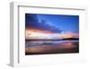 Sunset on Papohaku Beach, Molokai Island, Hawaii, USA-Christian Kober-Framed Photographic Print