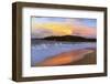 Sunset on Papohaku Beach, Molokai Island, Hawaii, USA-Christian Kober-Framed Photographic Print