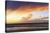 Sunset on Papohaku Beach, Molokai Island, Hawaii, USA-Christian Kober-Stretched Canvas