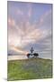 Sunset on Patos Island Lighthouse, San Juan Islands, Washington, USA-Jaynes Gallery-Mounted Photographic Print