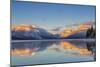 Sunset on Peaks Reflect Nto Lake Mcdonald in Glacier NP, Montana, Usa-Chuck Haney-Mounted Photographic Print